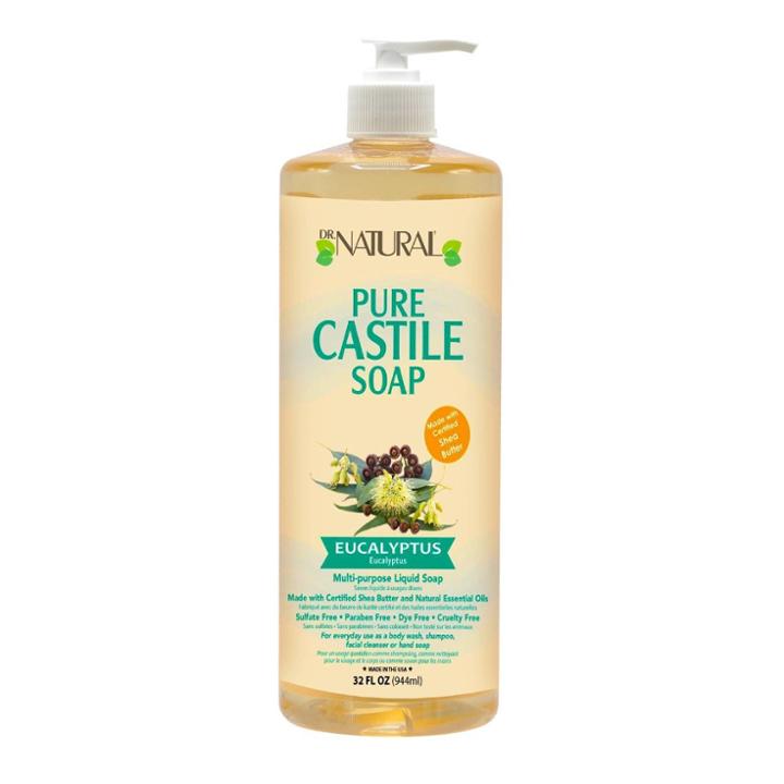 Dr. Natural Pure Castile Soap With Organic Shea Butter - Eucalyptus