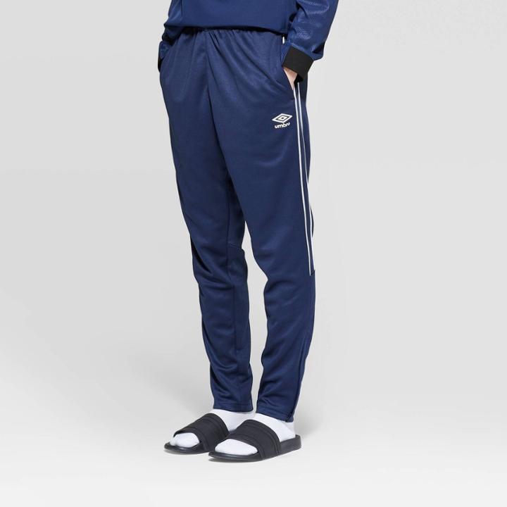 Umbro Men's Training Pants - Medieval Blue/white
