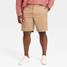 Men's Big & Tall 9 Slim Fit Chino Shorts - Goodfellow & Co Tan