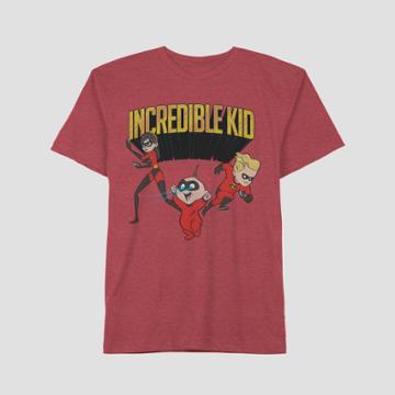 The Incredibles Father's Day Incredible Kid Short Sleeve T-shirt - Barn Red
