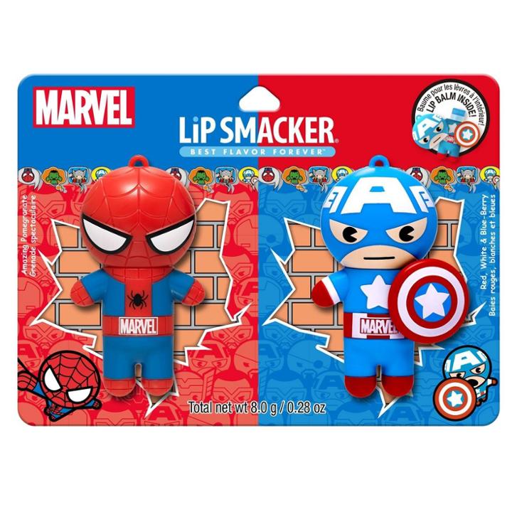 Lip Smacker Marvel Hero Lip Balm  Spider-man /captain America