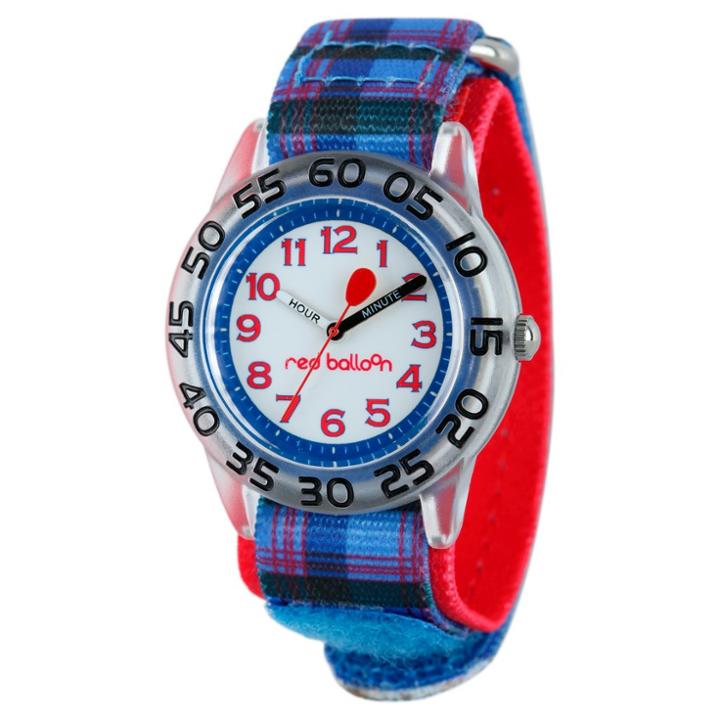 Target Boys' Red Balloon Plastic Time Teacher Watch - Blue