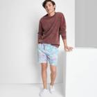 Men's 6.5 Tie-dye Regular Fit Lounge Shorts - Original Use Purple