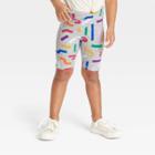 No Brand Pride Kids' Rainbow Squiggles Biker Shorts - Gray