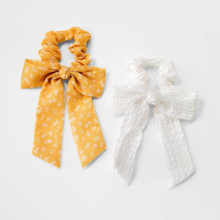 Kids' 2pk Twister Tails - Cat & Jack Yellow/white