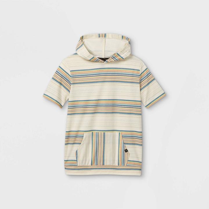 Boys' Short Sleeve Hoodie Sweatshirt - Art Class Cream