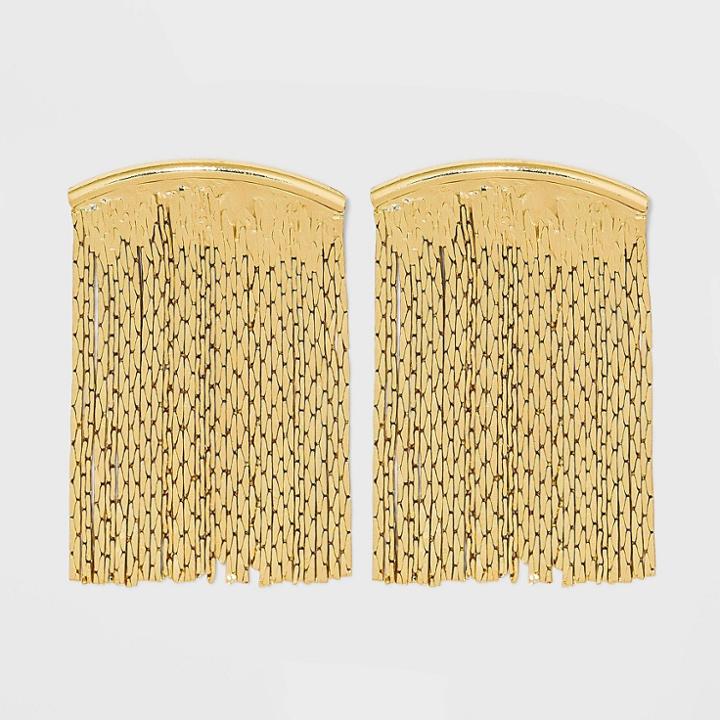 Waterfall Chain Statement Earrings - A New Day