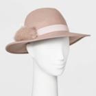 Women's Felt Panama Hat - A New Day Blush, Size: