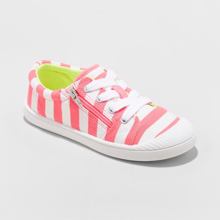 Girls' Harmony Canvas Zipper Sneakers - Cat & Jack Pink