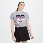 Ev Lgbt Pride Pride Gender Inclusive Adult Asexual Flag Heart Short Sleeve Graphic T-shirt - Gray