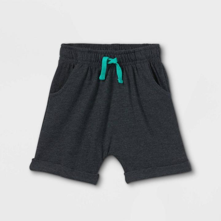 Toddler Boys' Jersey Knit Pull-on Shorts - Cat & Jack Dark Gray