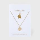 No Brand Capricorn Charm Necklace - Gold