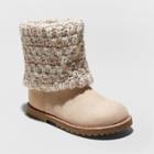 Toddler Girls' Lilla Fashion Boots - Cat & Jack Tan 10, Girl's, Beige