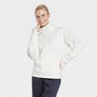 Women's Cotton Fleece 1/4 Zip Sweatshirt - All In Motion Cream