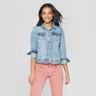 Women's Freeborn Denim Jacket - Universal Thread Light Wash