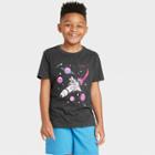 Boys' Short Sleeve Surfing Astronaut Graphic T-shirt - Cat & Jack Black