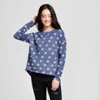 Women's French Terry Star Sweatshirt - Almost Famous (juniors') Blue