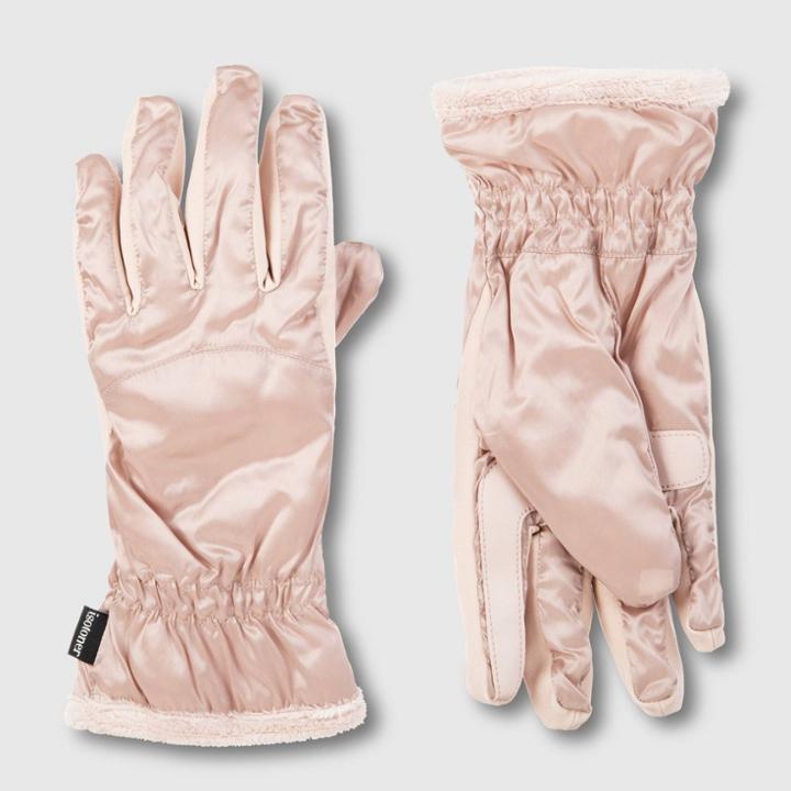 Women's Isotoner Sleek Heat Glove - Blush One Size, Women's, Black