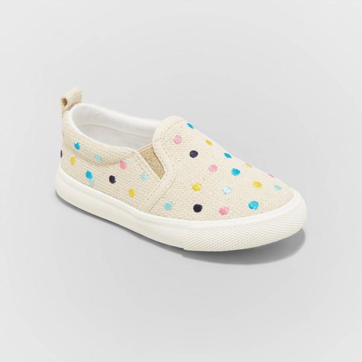 Toddler Girls' Pat Slip-on Sneakers - Cat & Jack