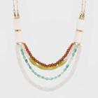 Two Row Beaded Necklace - A New Day Multicolor, Women's,