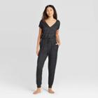 Women's Perfectly Cozy Lounge Jumpsuit - Stars Above Dark Gray