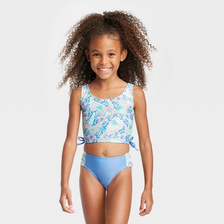 Girls' Butterfly Tankini Set- Cat & Jack