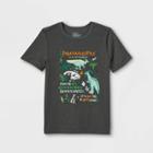 Boys' Adaptive Short Sleeve Graphic T-shirt - Cat & Jack Charcoal Gray