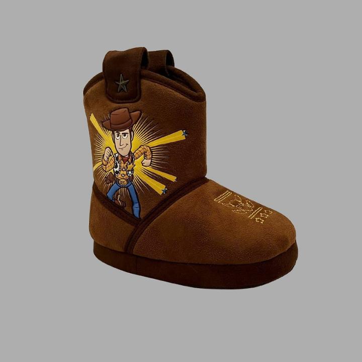 Boys' Toy Story Bootie Slippers - Brown