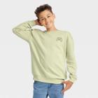 Boys' 'cool Crew' Fleece Pullover Sweatshirt - Art Class Green