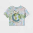 Girls' Peanuts Snoopy Keep It Clean Earth Day Short Sleeve Graphic T-shirt -