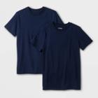 Boys' 2pk Short Sleeve T-shirt - Cat & Jack Navy