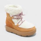 Toddler Girls' Tenley Zipper Winter Shearling Style Boots - Cat & Jack Cognac