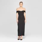 Women's Off The Shoulder Knit Maxi Dress - Who What Wear Black