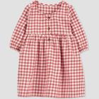 Carter's Just One You Baby Girls' Plaid Dress - Red Newborn