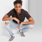 Men's Short Sleeve Poplin Camp Button-down Shirt - Original Use Black