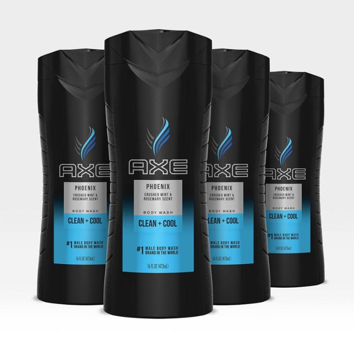 Axe Phoenix Clean+cool Body Wash Soap Crushed Mint & Rosemary Scent