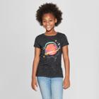 Girls' Short Sleeve Headphones Graphic T-shirt - Cat & Jack Black