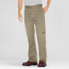 Dickies Men's Big & Tall Loose Straight Fit Twill Double Knee Work Pants With Extra Pocket- Khaki (green)
