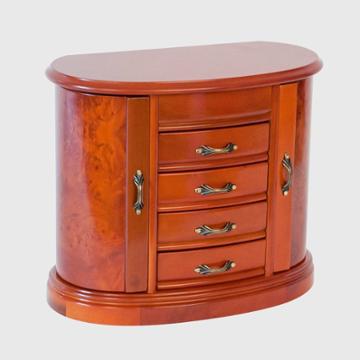 Mele Designs Leigh Women's Wooden Jewelry Box-burlwood Oak, Brown