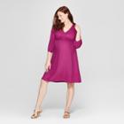 Maternity Fit & Flare Dress - Isabel Maternity By Ingrid & Isabel Berry Sprinkle Xl, Women's, Purple