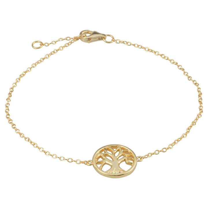 Women's Journee Collection Tree Chain Bracelet In Sterling