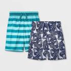 Boys' 2pk Bear Striped Pajama Shorts - Cat & Jack Gray
