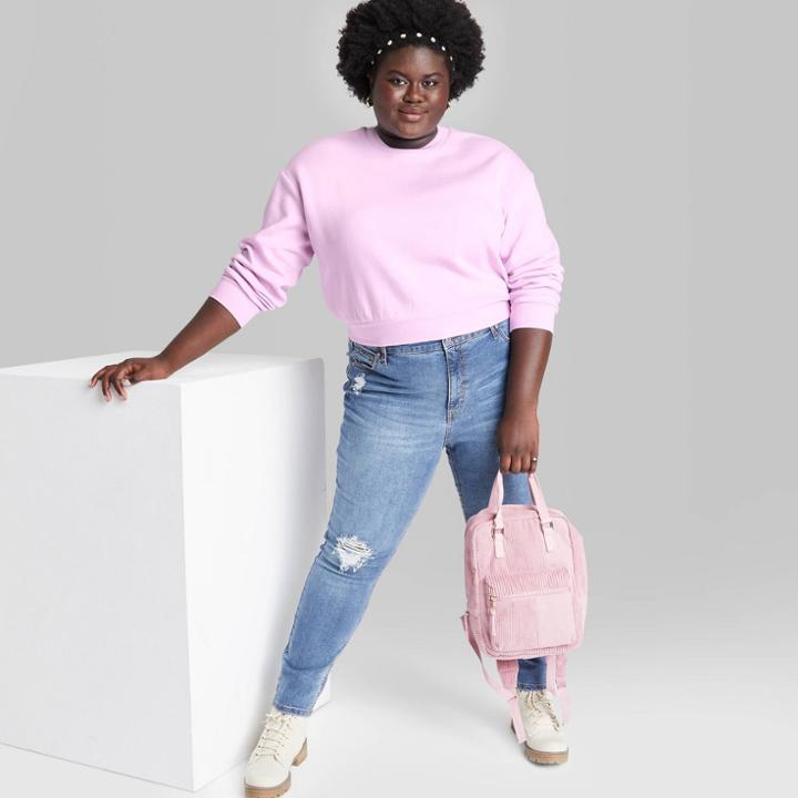 Women's Plus Size Sweatshirt - Wild Fable Lavender