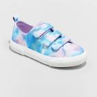 Girls' Peyton Floral Print Sneakers - Cat & Jack Blue