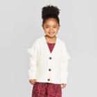 Toddler Girls' Fringe Sleeve Cardigan - Art Class Cream 5t, Toddler Girl's, White