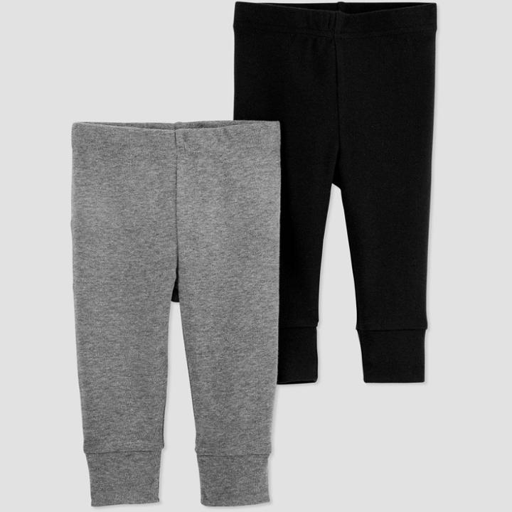 Baby Boys' 2pk Leggings - Just One You Made By Carter's 9m Black, Girl's