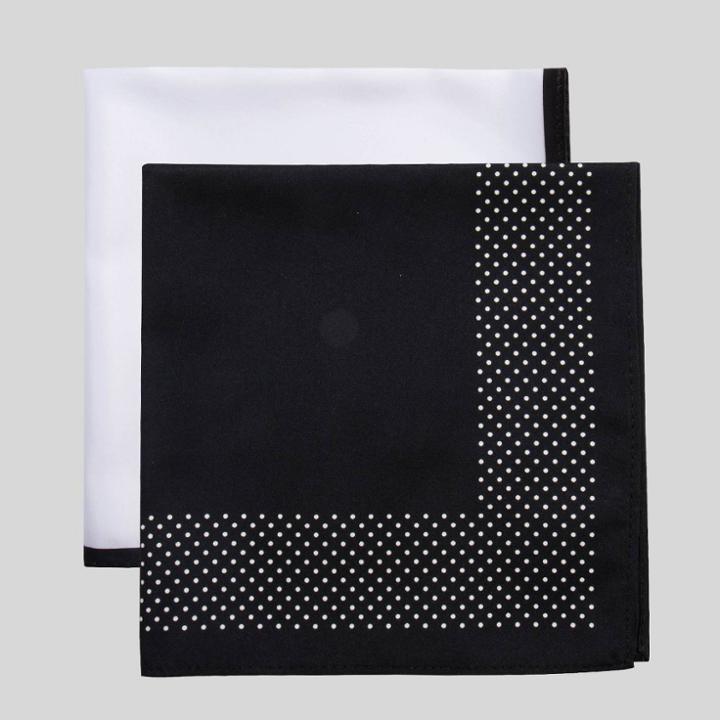 Men's Misi Dots Pocket Square Set - Goodfellow & Co Black/white One Size, Men's, Black White