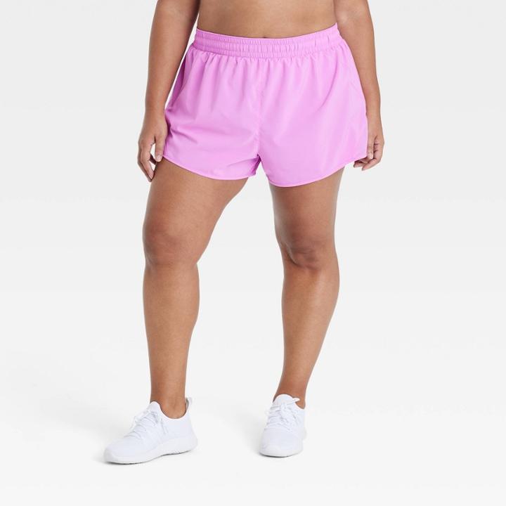Women's Mid-rise Run Shorts 3 - All In Motion Purple