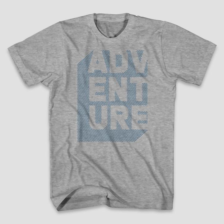 Mad Engine Men's Short Sleeve Mountain Views Graphic T-shirt Heather Grey