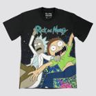 Men's Rick And Morty Short Sleeve Graphic T-shirt - Black